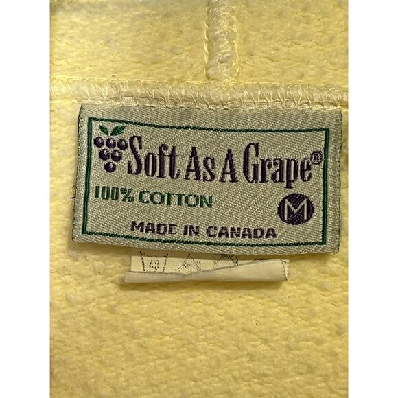 Soft As A Grape Ice Cream Cape Cod Pullover Hoodie Women's Size M Yellow Cotton - Picture 3 of 5
